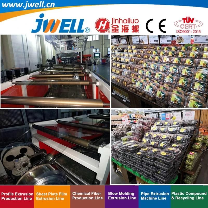 Jwell-PLA/Pet Biodegradable Sheet Extrusion Line for Food Packing 3-D Printing Garbage Bag Agricultural Mulch Film