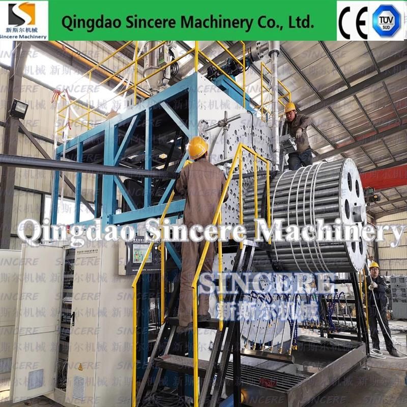 Double/Hollow/Structural Wall HDPE Spiral Winding Corrugated/Sewerage Pipe Extrusion Production Equipment Machine Line DN1500 DN2600 DN3000 DN4000mm