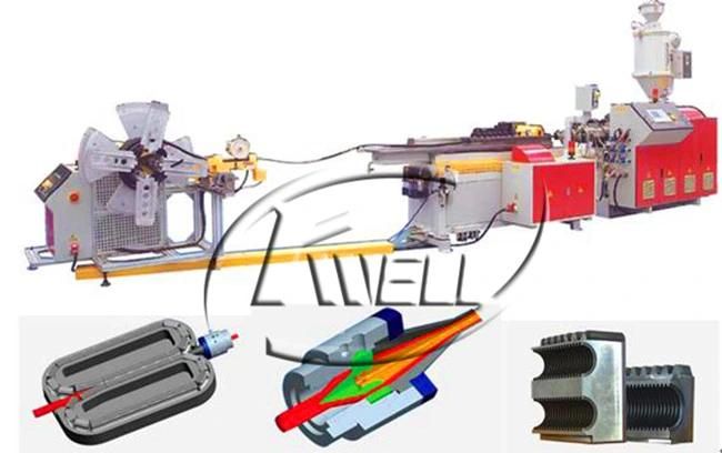 Plastic Single Wall Corrugated Pipe Extruder Machine Production Line