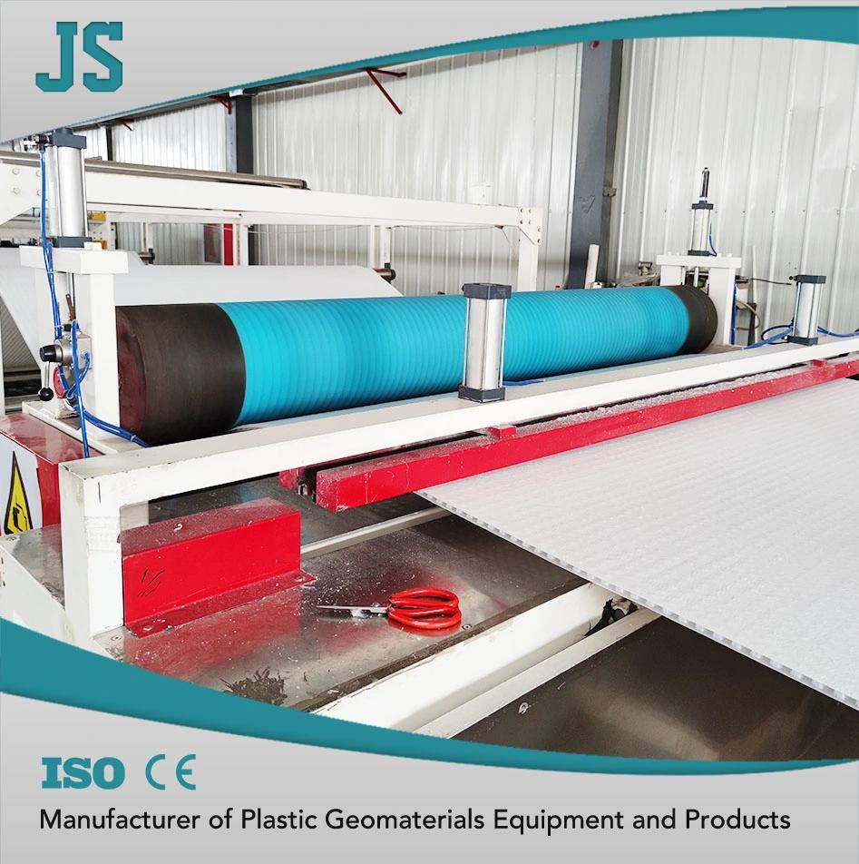 Plastic Composite Water Drain Board Machine Producing Dimpled Membrane Roll