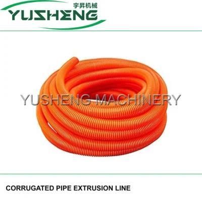 Plastic PP/PVC/PE Single Wall Corrugated Electrical Hose Extrusion Production Machine