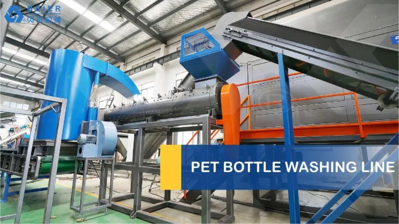 Plastic PP PE Film Bottle Flakes Recycling Washing Machine Line