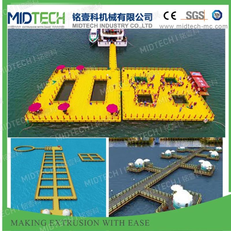 (Midtech Industry) Plastic HDPE/PE Ocean Marine Fishing Raft Pedal Profile Making Extrusion Extruder Machine Price