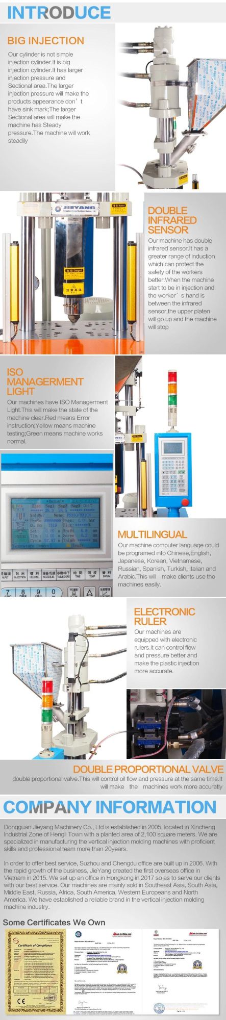 Mini Automatic Thermoplastic Innjection Molding Machine Making USB Cable Products