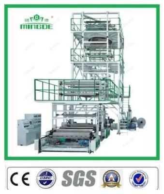 Three Layer Co-Extrusion Film Blown Machine with Upper Rotary