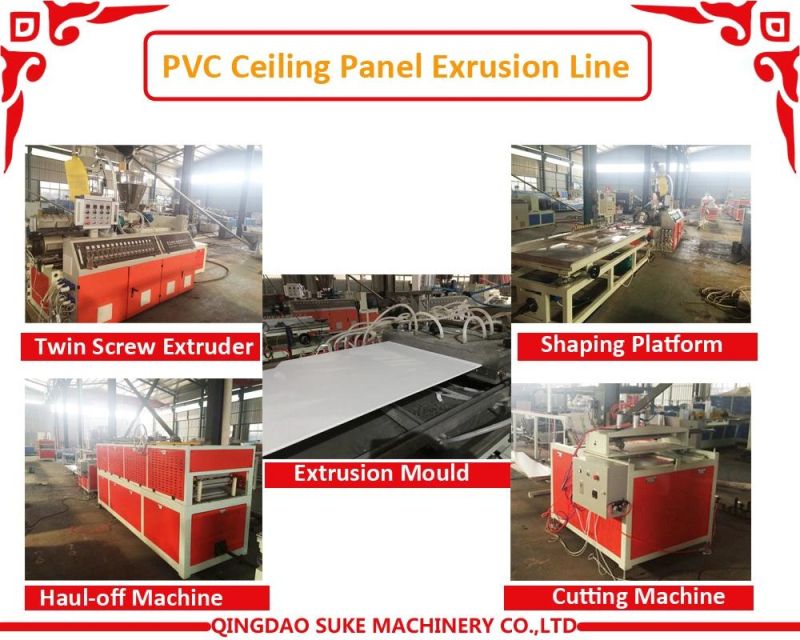 Plastic PVC Wall Panel Bathroom Kitch Decoration Material Profile Extrusion Making Machine