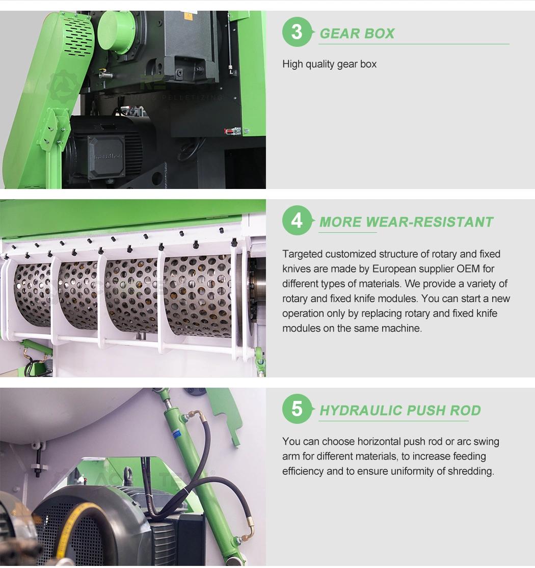 Aceretech High Performance and Sturdy Large Waste PE Plastic Recycling Crusher