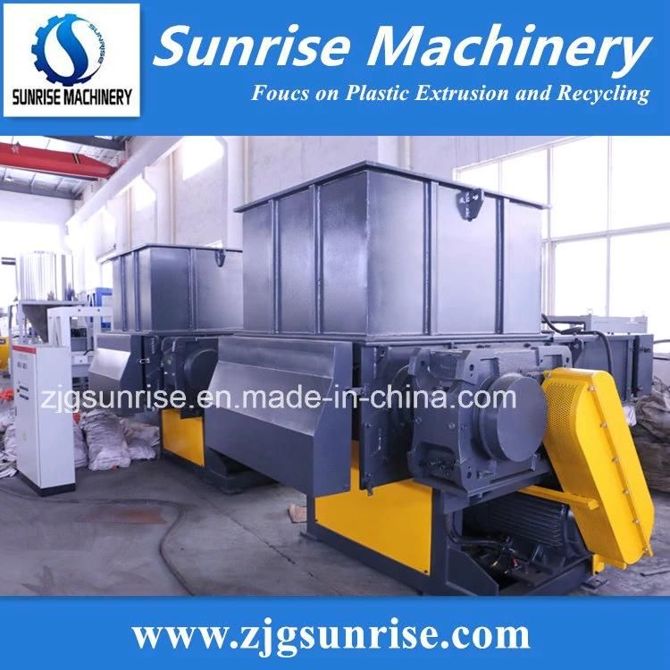 PP Woven Jumbo Bags PE Lump Pipe Single Shaft Shredder