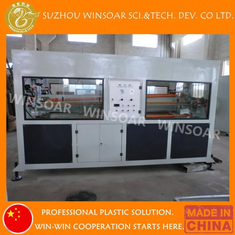 Plastic PS/PE/PVC Pipe Profile Panel Ceiling Board Caterpillar Haul-off Machine