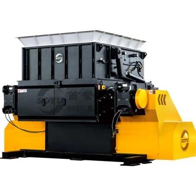 Single Shaft Solid Waste Wood Pallet Timber Plastic Machine Shredder