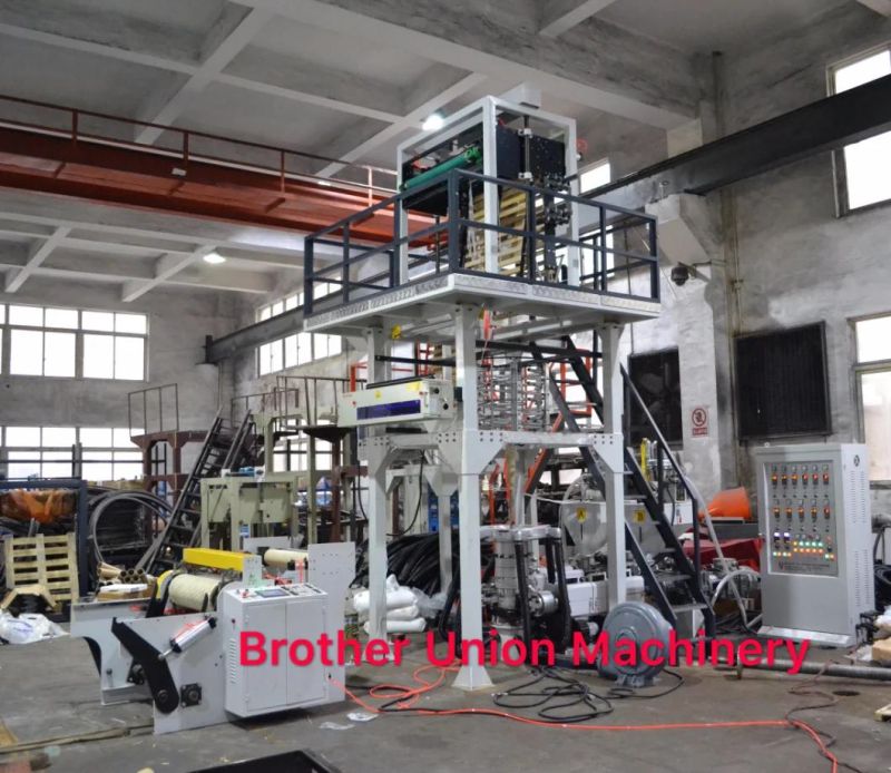 High Speed PE Film Blowing Machine with Automatic Rewinder Screw 45/55/65