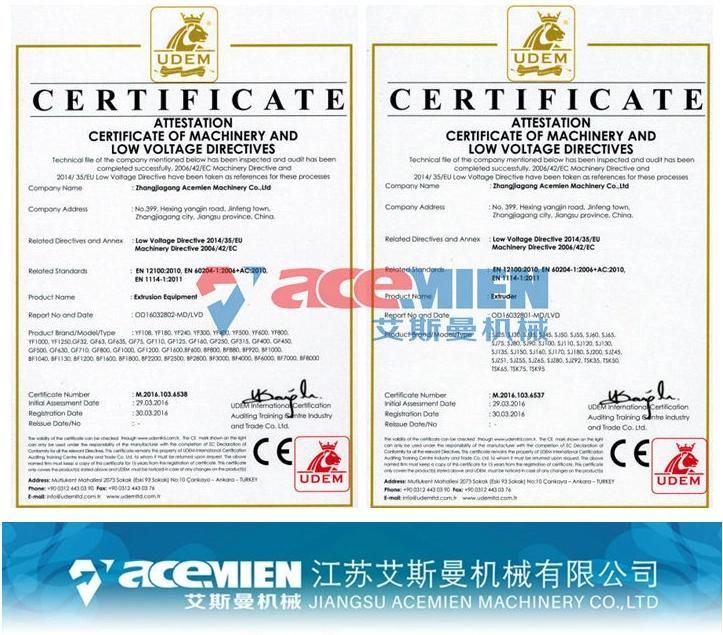 Ce Certificate Foaming Machine Plastic Twin Screw PVC Tile Extruder Machine