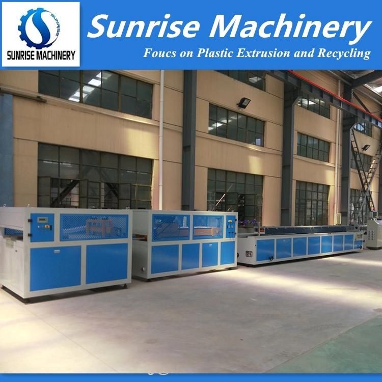 Plastic PVC Wall Panel Ceiling Gutter Cable Trunking Window and Door Frame Corner Bead Profile Machine WPC Decking Profile Extrusion Production Making Machine