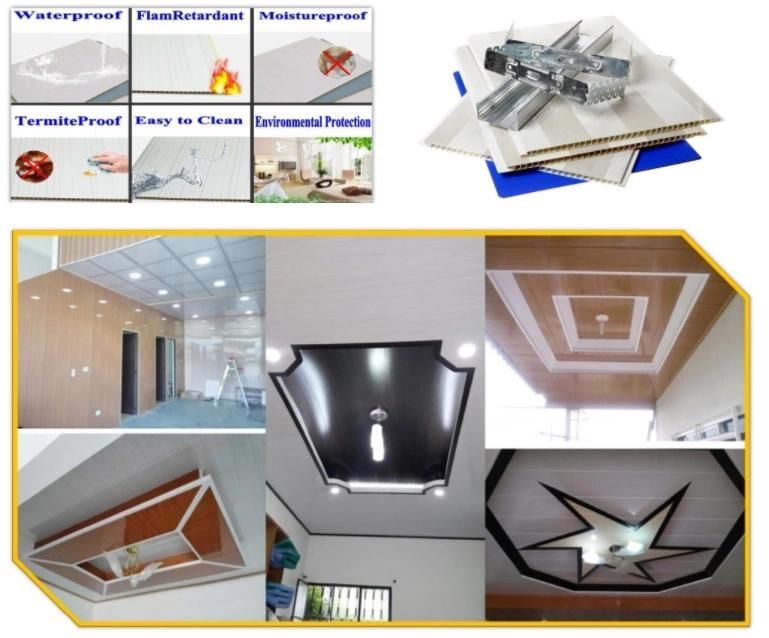 PVC UPVC WPC Plastic False Ceiling Panel Decoration Wall Profile Making Machine