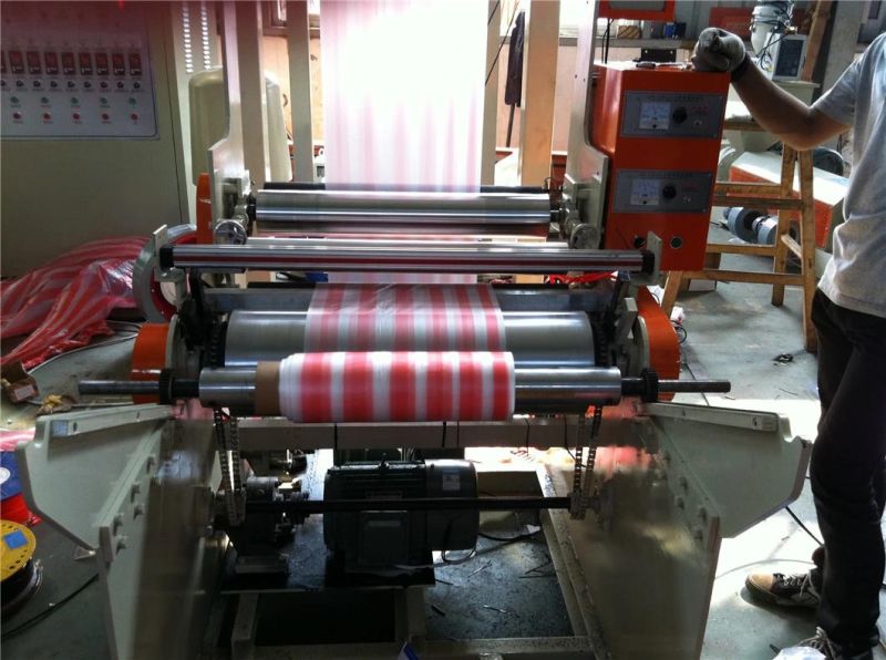 High Quality and Inexpensive Double Color Strip Film Blowing Machine