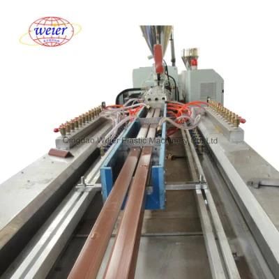 WPC PE Wood Plastic Terrace Decking Profile Production Line with Extrusion Machine From ...