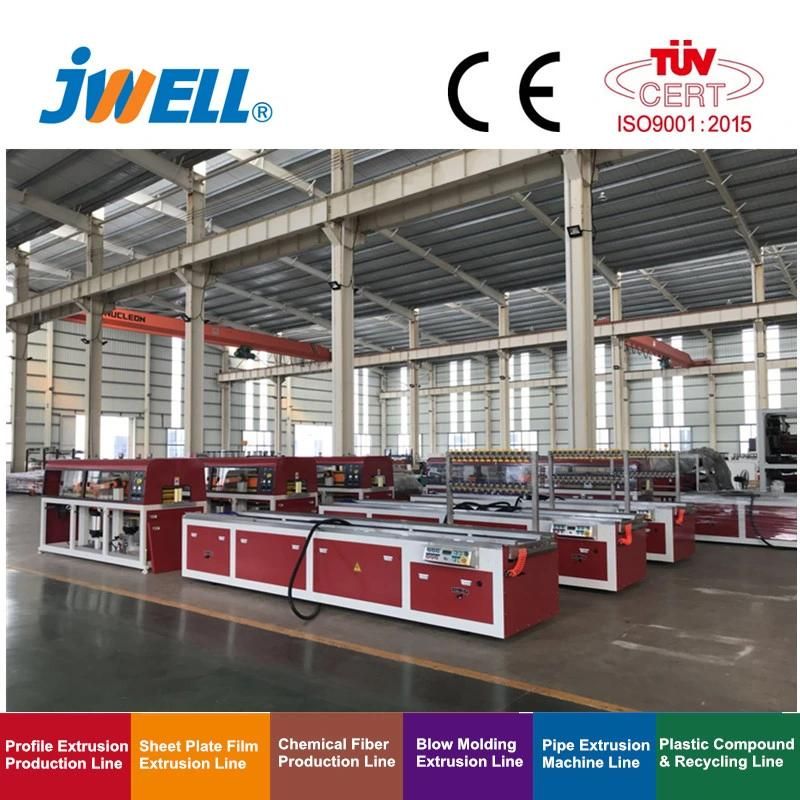 Jwell Floor PE Wood/PP Wood/WPC Profile Extrusion Line