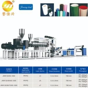 Jnw120/65-1000 Multi-Layer Co-Extruding PP/PS Sheet Production Line Extruding Machine ...