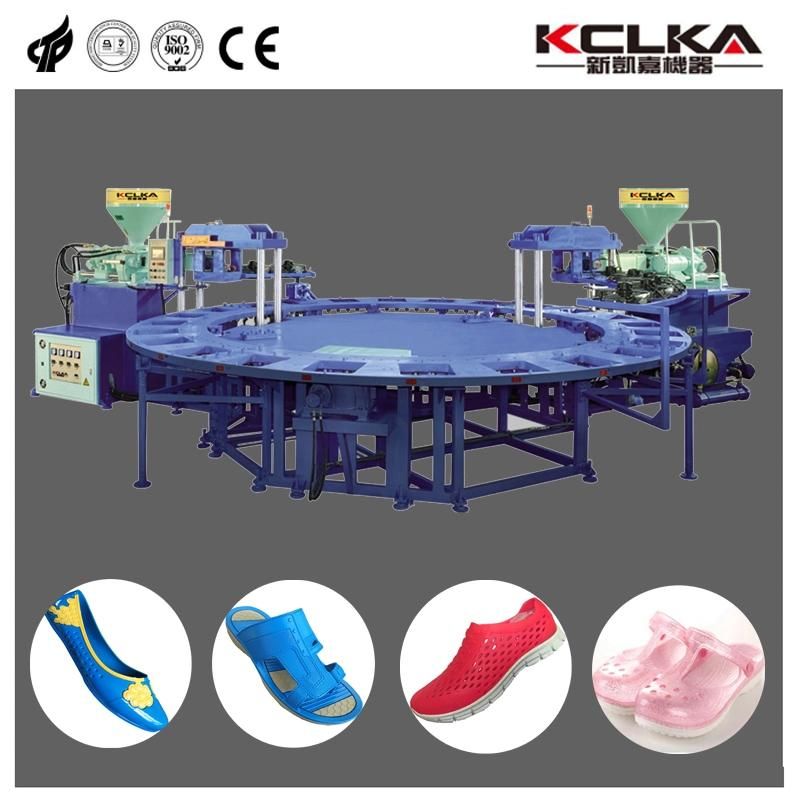 Brand New Kclka Full Automatic PVC Double Color Slipper Air-Blowing Injection Molding Machine