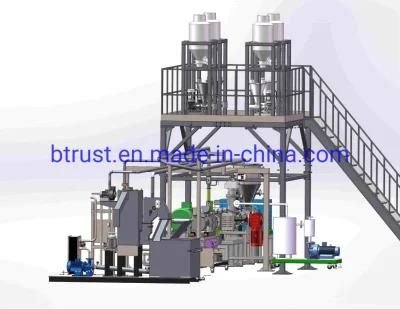 Plastic Extruder Underwater Pelletizing for Pet PP PE