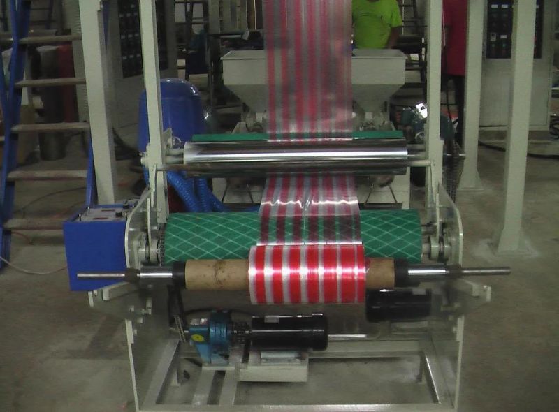 Two Colour Double Color LLDPE PE Striped Film Blowing Machine