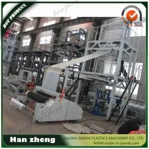 Sjm-55-1400 High Output HDPE Semi-Auto Roller Plastic Blown Film Line