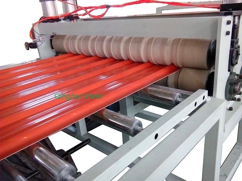 PC Roofing Sheet Machine PVC Plastic Roof Tiles Extrusion Line