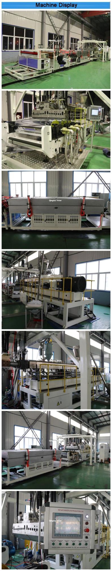 PC Pet Plastic Sheet Machine Pet Corrugated Transparent Panel Roofing Tile Sheet Extrusion Making Machine Polycarbonate Extruder