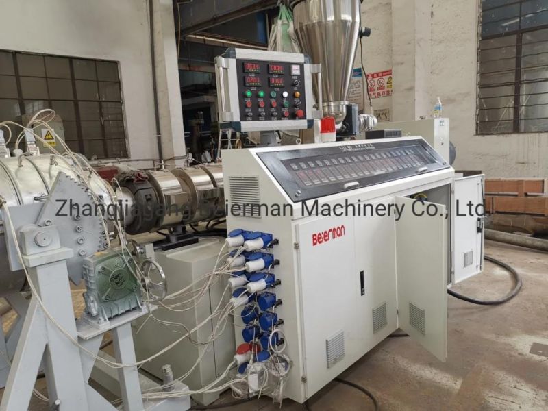 55kw Siemens Motor PVC 160-400mm Water Supply Pipe /Sewage Pipe /Electrical Conduit Sjsz80/156 Model Conical Double Screw Extruder for Sale