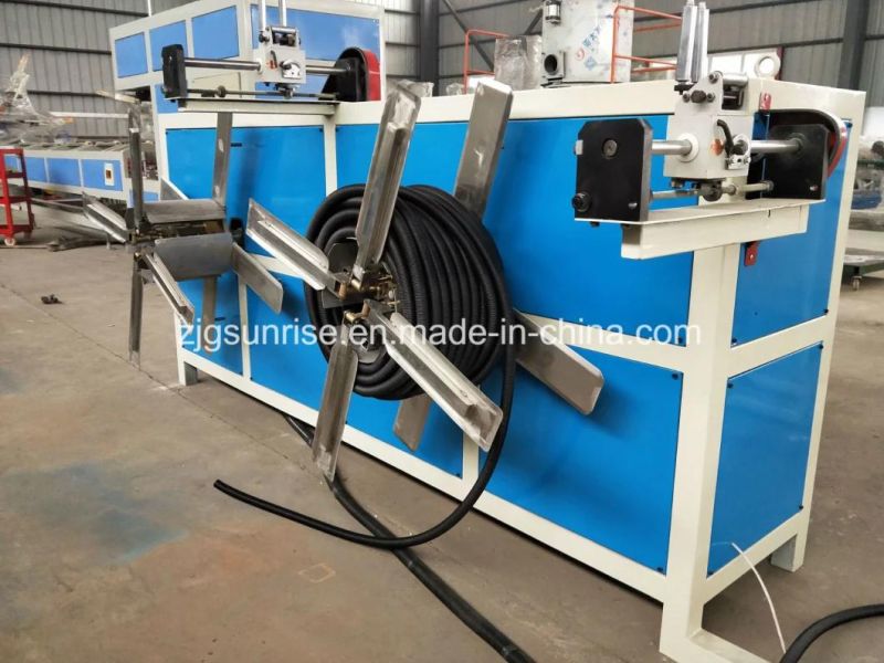 Plastic HDPE PE PVC Single Wall Corrugated Pipe Soft Hose Extrusion Making Machine