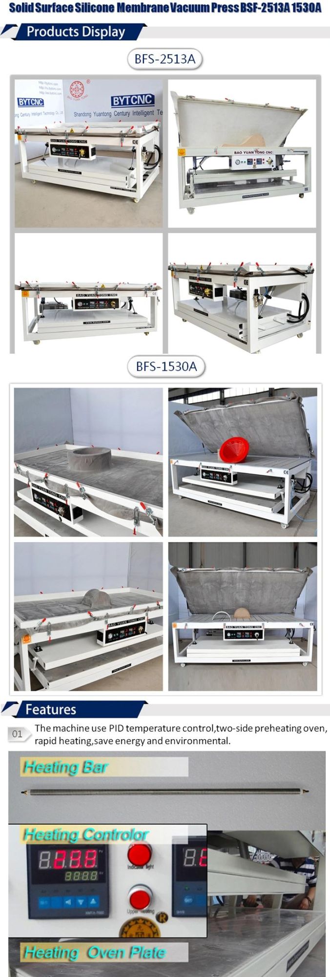 Vacuum Press Low Cost Vacuum Membrane Press Machine for Wood Kitchen Countertop Bar Counter Plane Furniture