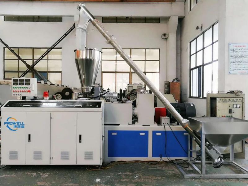 PVC Powder Hot Cut Granulator PVC Granules Making Machine Double Screw Extruder Pelletizing Machine