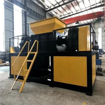 Waste Plastic Pipe Wood Pallet Metal Recycling Double Shaft Shredder