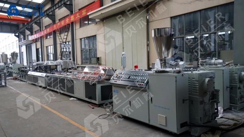 Plastic Plate Profile Pipe Extrusion Extruder Machine Line for Wood Plastic Door Frame Flooring