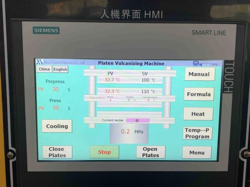 30ton 50ton Laboratory Vulcanizing Heat Mould Press Machine for Rubber and Plastic