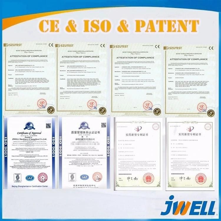 Jwell Foreign Advanced Technology Excellent Performance High Quality PVC Plastic Sheet/Pipe/ Window/Door/Floor Plastic Machine