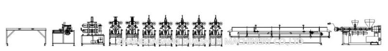 EPS Picture Frame Production Line for PS Plastic Baguette Framing Moulding