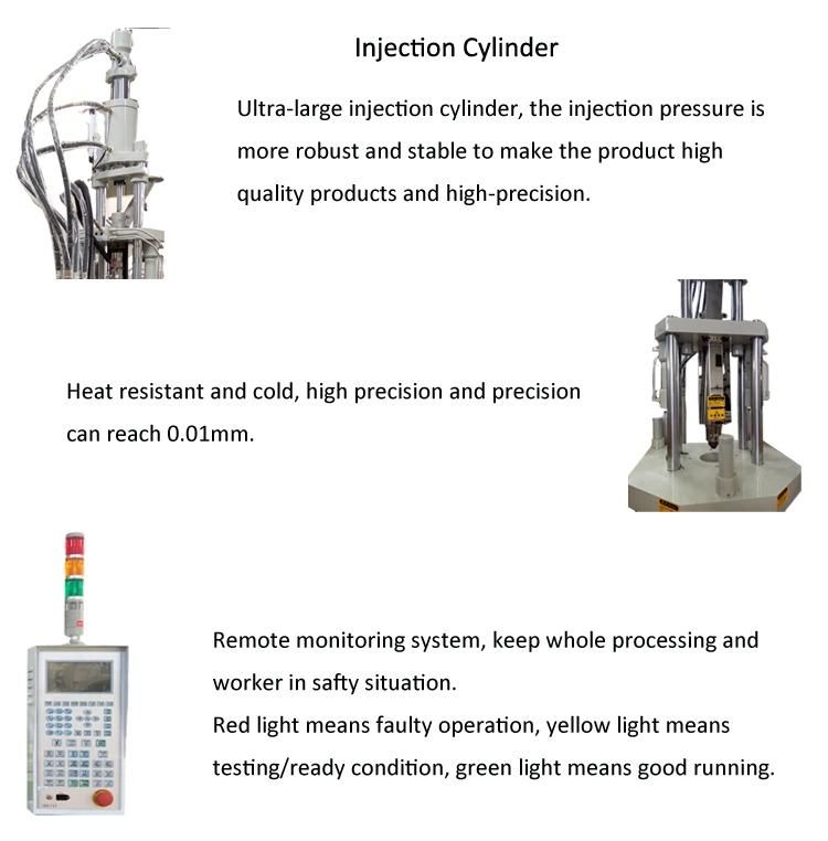 160 Ton 3 Station Rotary Table LED Housing Plastic Injection Moulding Machine with High Speed