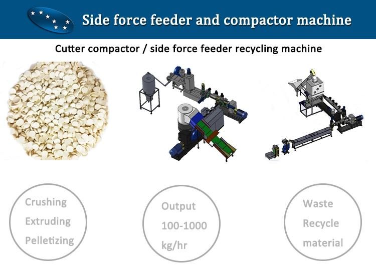 Plastic PE/PP Film Extrusion Granulator with 500kg/H Output