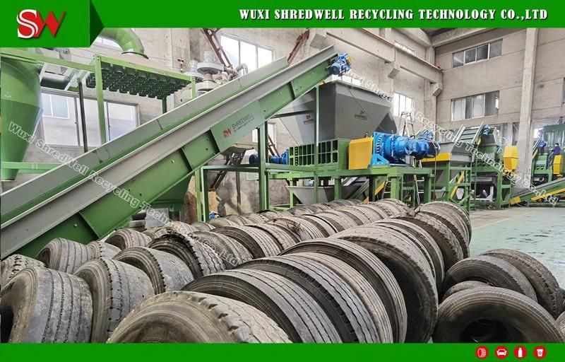 Double Shaft Tire/Metal/Plastic/Wood Shredding Machine for Recycling