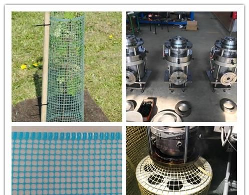 One Extruder Plastic Square Mesh Plastic Net Machine