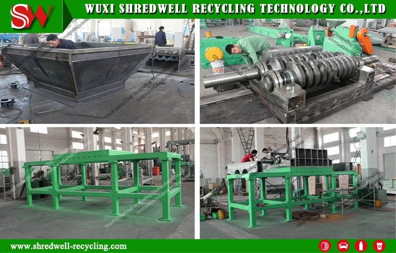 Twin Shaft Hard Disk/PCB/Printer Shredding Machine for Used E-Waste Recycling