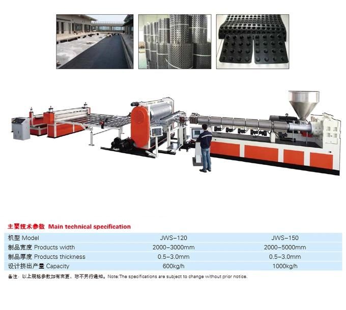 HDPE Drainage Sheet Extrusion Machine