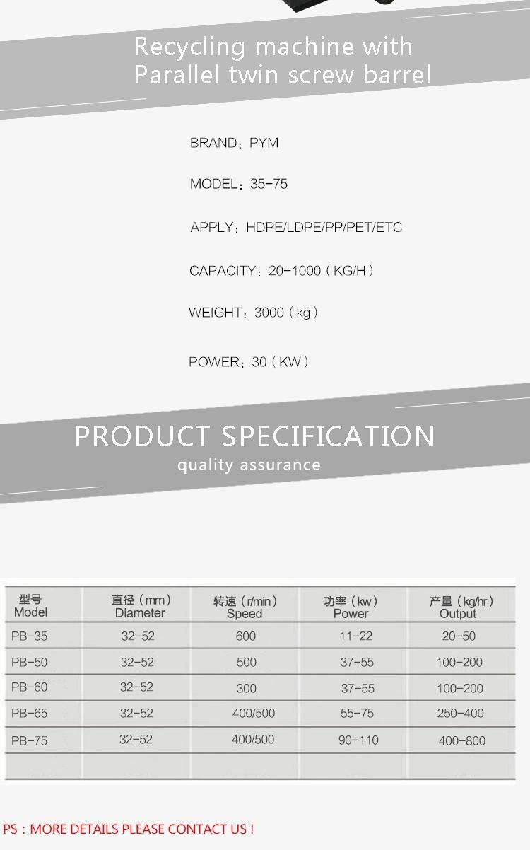 Complete Waste Pet Bottle Recycling Machine Line