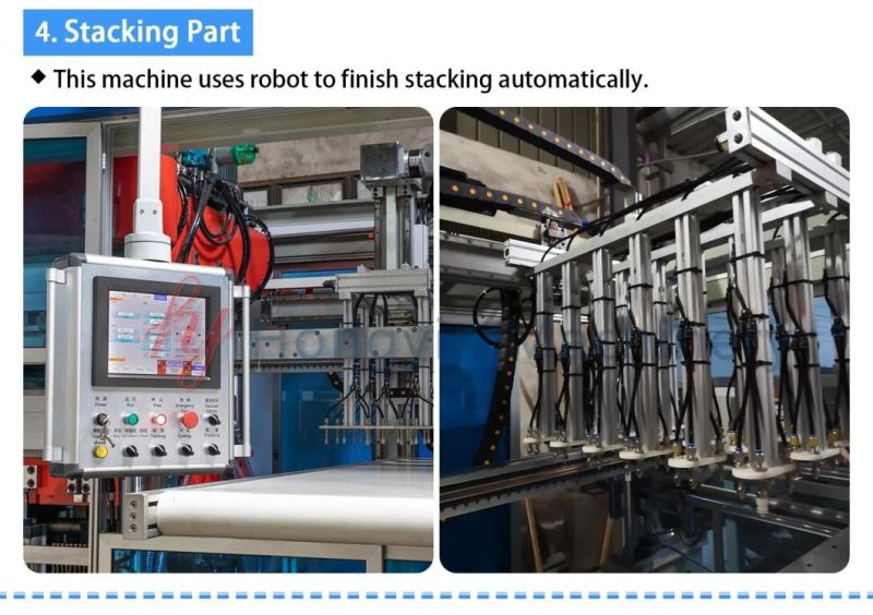 Infrared Double-Heating PP Plastic Lunch Box Vacuum Thermoforming Machine