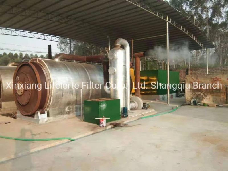 Waste Tyre/Plastic/Rubber Pyrolysis Oil Refining Plant 10 Tons Daily