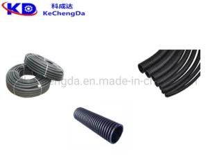 Plastic PP PE Single Wall Corrugated Washing Machine Pipe Tube Hose Extrusion Production ...