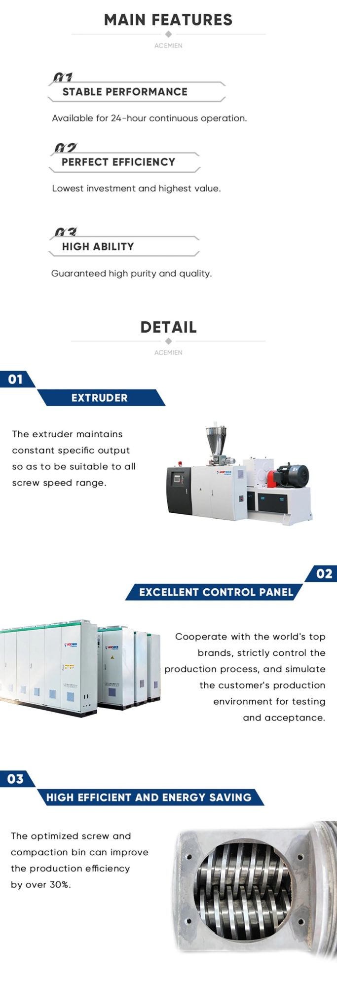 Plastic Granulate Pellet Extruding Machine