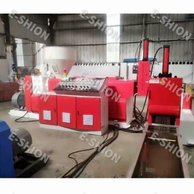 Double Scerw Waste Cooling Plastic Recycling and Granulating Machine Factory