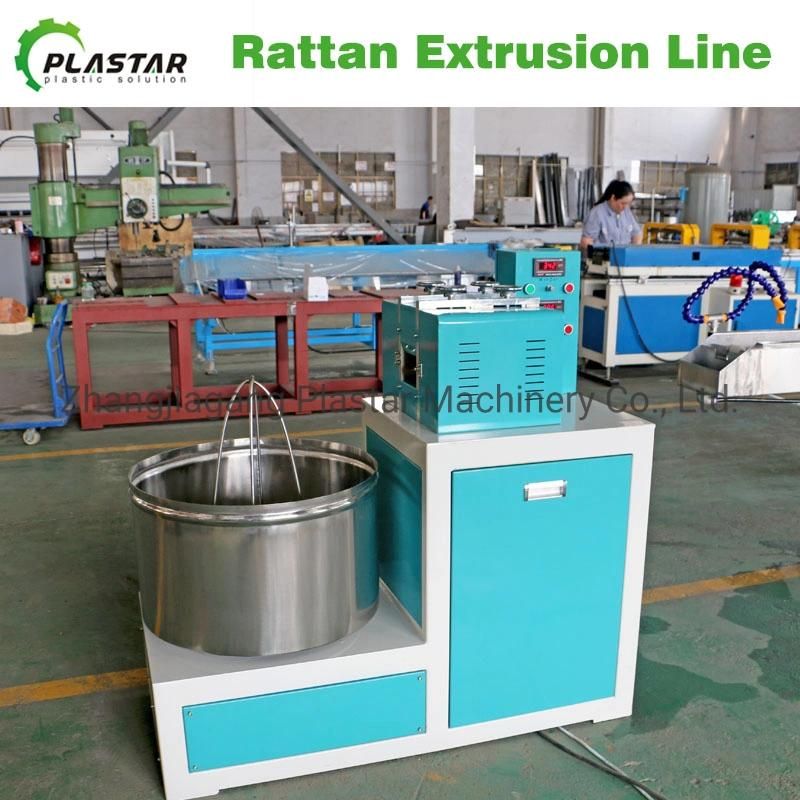 Single Color PE PP Plastic Wicker Rattan Extrusion Production Line